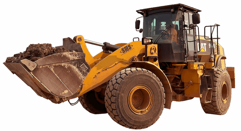 image of a site work specialist loader moving dirt on a jobsite