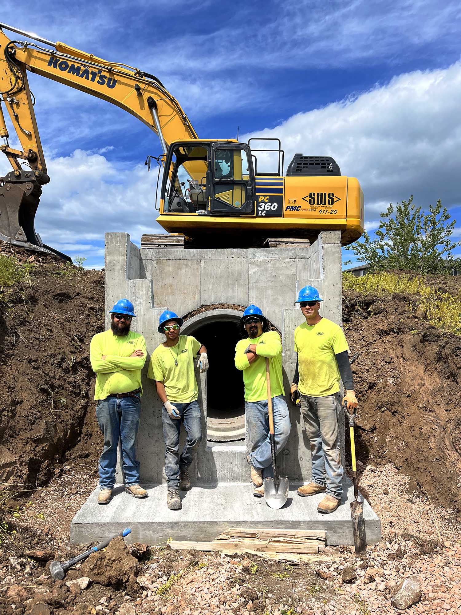 Site Work Team Photo on Job Site